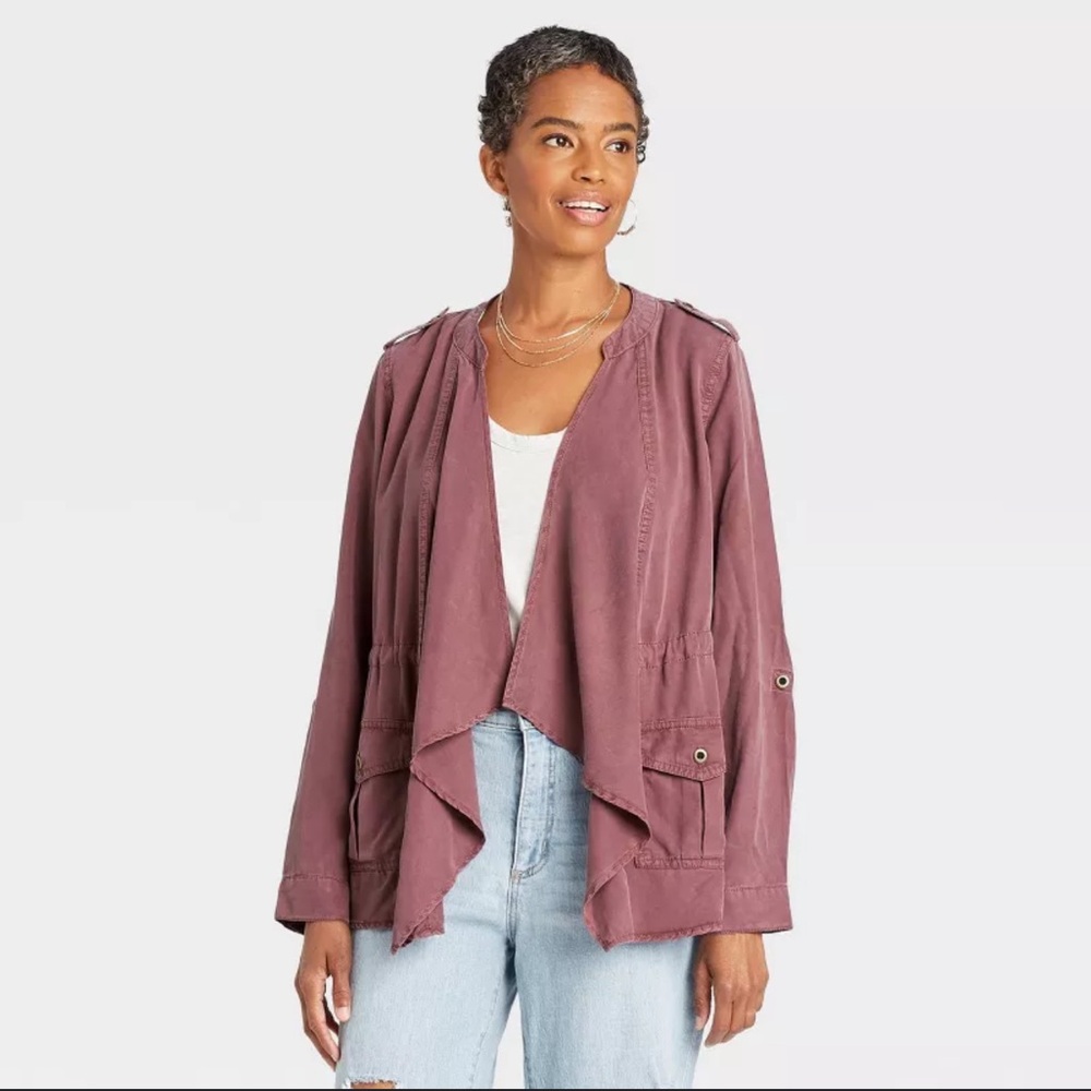 Knox Rose - Super Soft Flowy Cargo Jacket - XXL